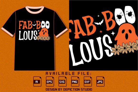 Download Fab Boo Lous, Ghost Halloween Shirt SVG - Halloween shirt svg Collection