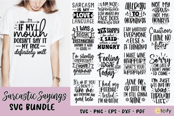 Download Sarcastic Sayings SVG Bundle - Premium Resources